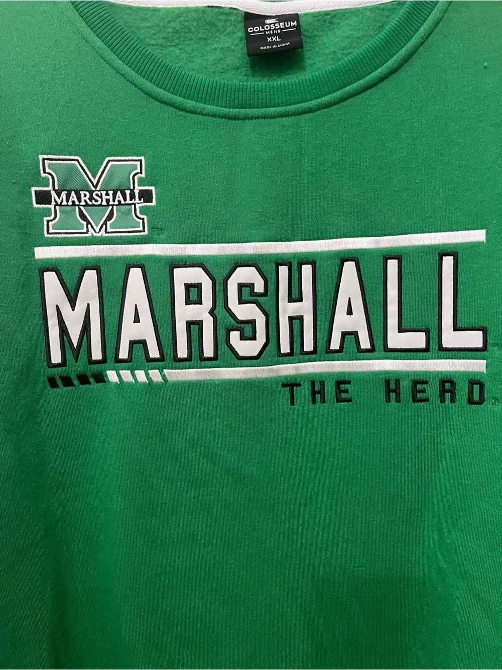 Marshall The Herd Green Crewneck Sweater